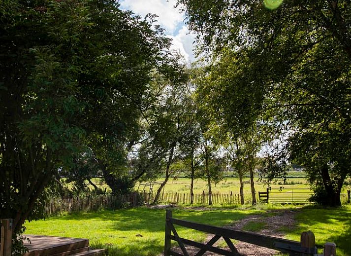 Blick aus dem Esszimmer des Ferienhauses in Amsterdam, gelegen in der schoenen Landschaft von Amsterdam eo.