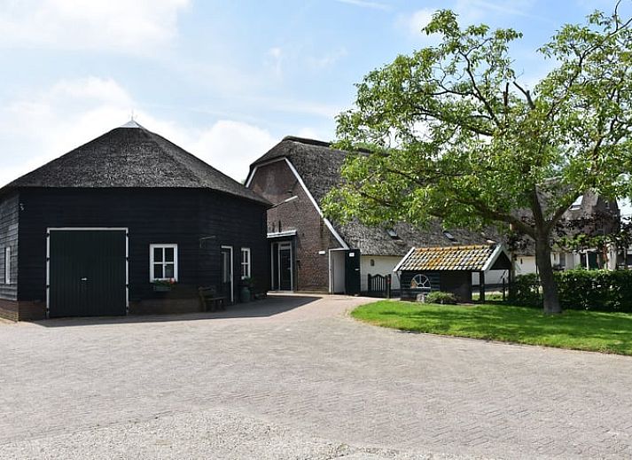 Uitzicht op weilanden en koeien vanuit Vakantiehuisje in Weesp, Amsterdam eo, Noord-Holland.