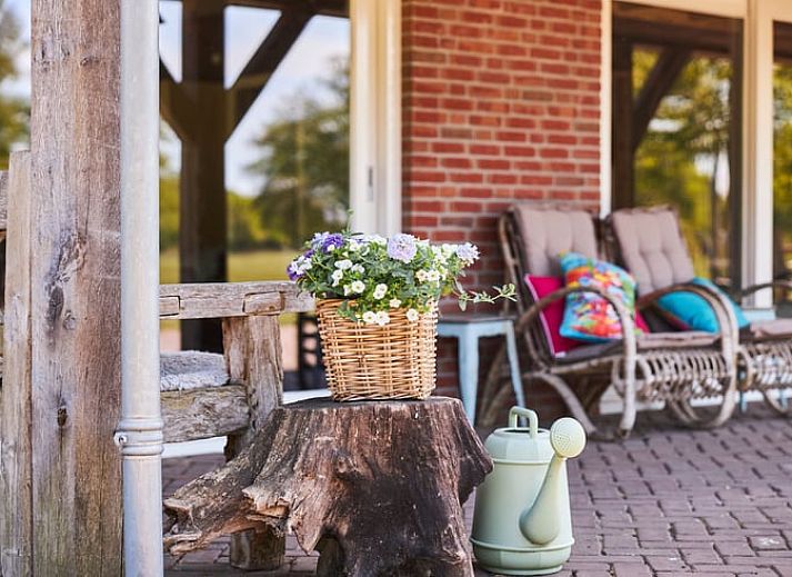Comfortable living room in Cottage in Mander, vacation home in Overijssel.