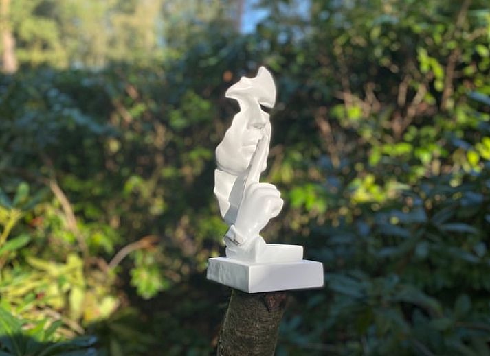 Gezellige woonkamer van Huisje in Nutter, vakantiehuis in Twente, Overijssel, met houten interieur en comfortabel meubilair.