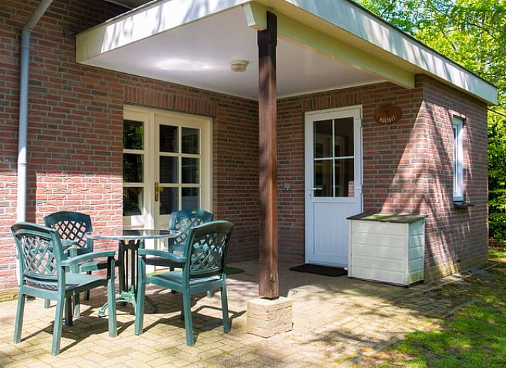 Gemuetliche Terrasse im Ferienhaus in Nutter, Twente, ideal fuer einen entspannten Aufenthalt in Overijssel.