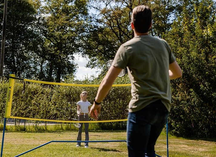 Cozy bedstead in Cottage in Den Ham, vacation home in Twente, Overijssel, with wooden finish and comfortable bed.