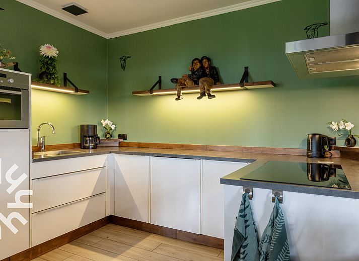 Stijlvolle woonkamer van OV698 vakantiehuis in Den Ham, Overijssel.