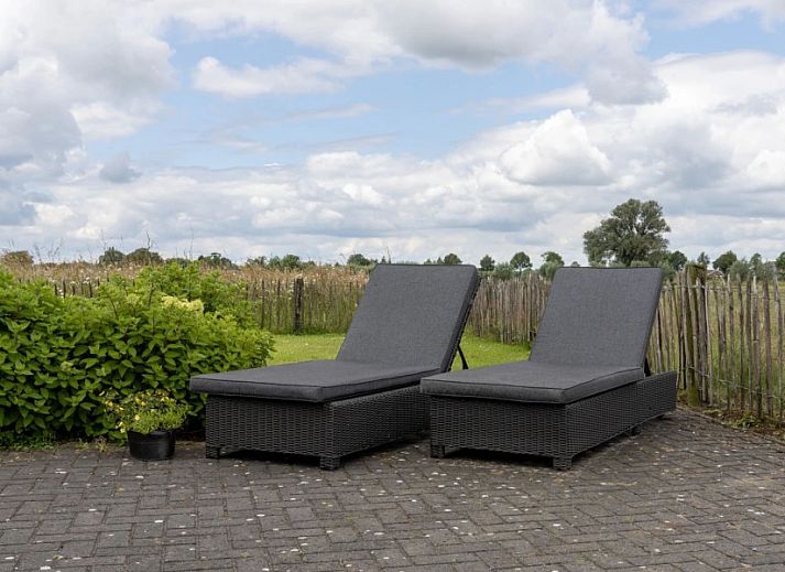 Rustikales Ferienhaus het Assenhoekje in Den Ham, Twente, umgeben von ueppiger Natur und weiten Feldern in Overijssel.