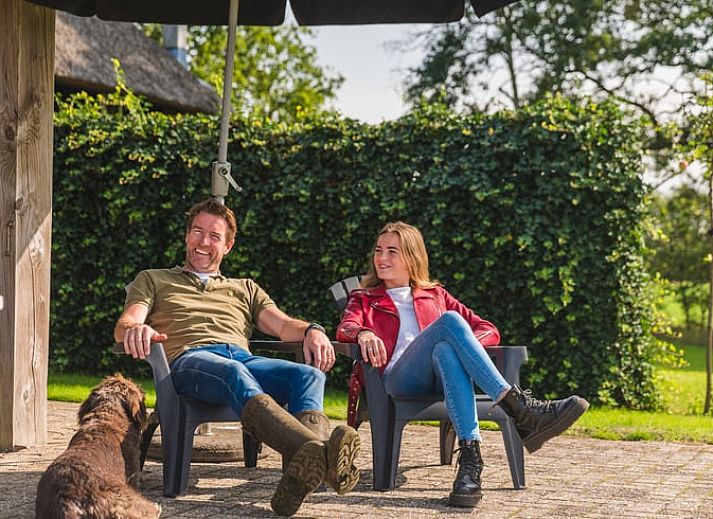 Vakantiehuis in Wierden met grazende koeien, geniet van de landelijke omgeving in Twente, Overijssel.