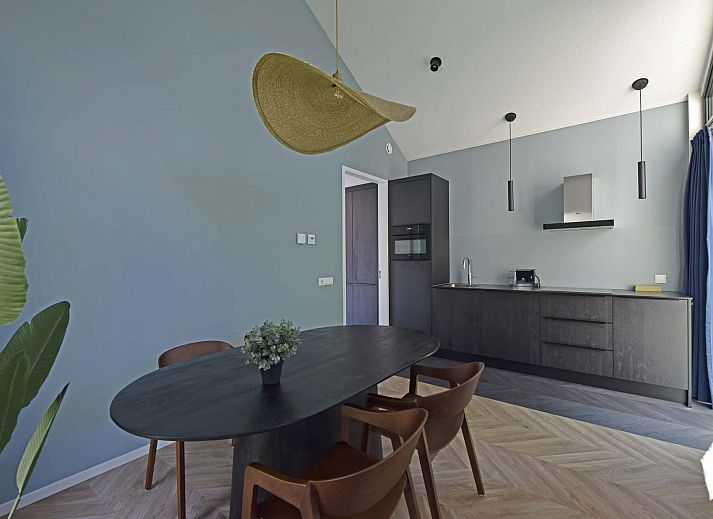 Luftaufnahme eines freistehenden Hauses in Beuningen, Twente, Overijssel, umgeben von Natur.