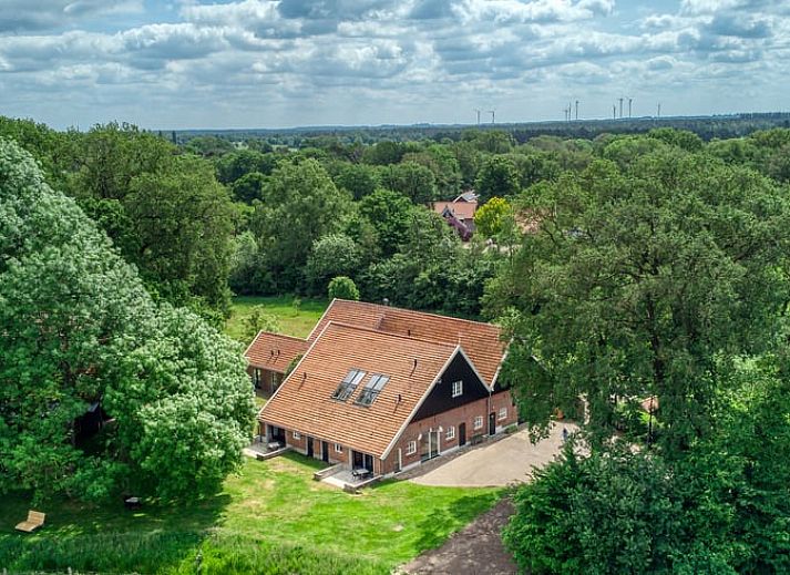 Gemuetliches Kinderzimmer mit Etagenbett im Ferienhaus in Beuningen, ideal fuer Familien in Twente, Overijssel.