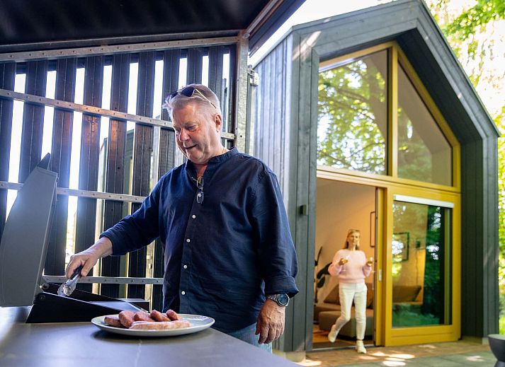 Hal in Vrijstaande woning in Beuningen, vakantiehuis in Twente, met toegang tot de tuin in Overijssel.
