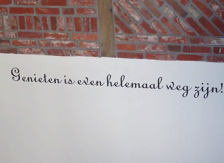 Gezellig terras met uitzicht bij Huisje in Vasse, vakantieaccommodatie in Twente, Overijssel.