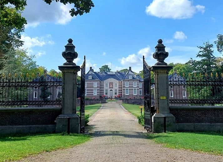 View from bedroom of Holiday Home in De Pollen, Geesteren, to cozy living room.
