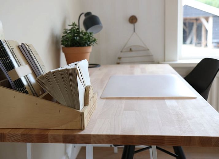 Comfortabele zithoek in Vakantiehuis in Reutum, Twente, Overijssel met uitzicht op de tuin.