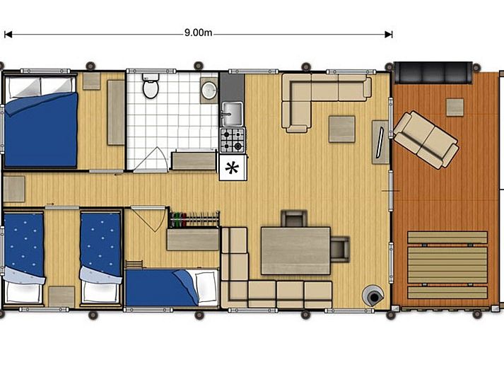 Verblijf 521718 - Vakantiewoning Twente - Vakantiehuis Camping de Molenhof - Tentlodge 6 personen