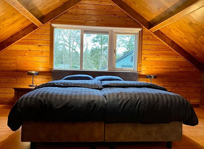 Rustieke tuin met bankje bij Vakantiehuis in Ambt Delden, omgeven door natuur in Twente.