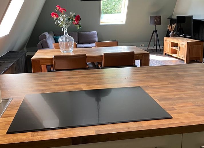 Front of Holiday home in Ambt Delden, Twente, with brick facade in Overijssel.