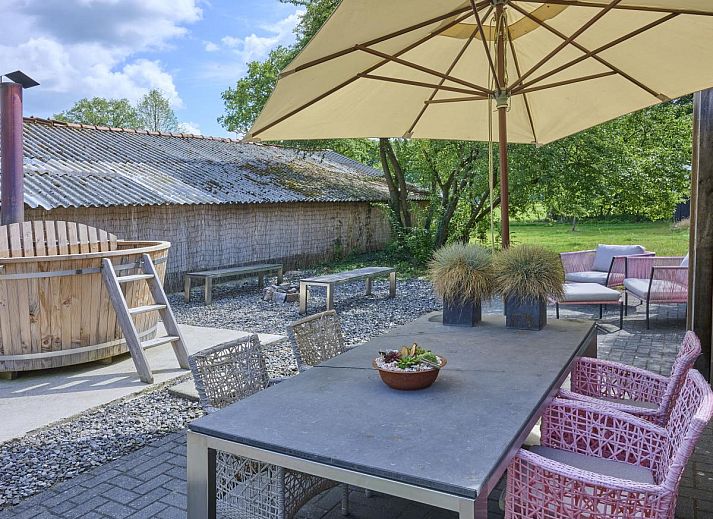 Attraktives Schlafzimmer im Design Farmers Barn Twente, Ferienhaus in Haaksbergen, Twente.