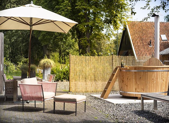 Attraktives Schlafzimmer im Design Farmers Barn Twente, Ferienhaus in Haaksbergen, Twente.
