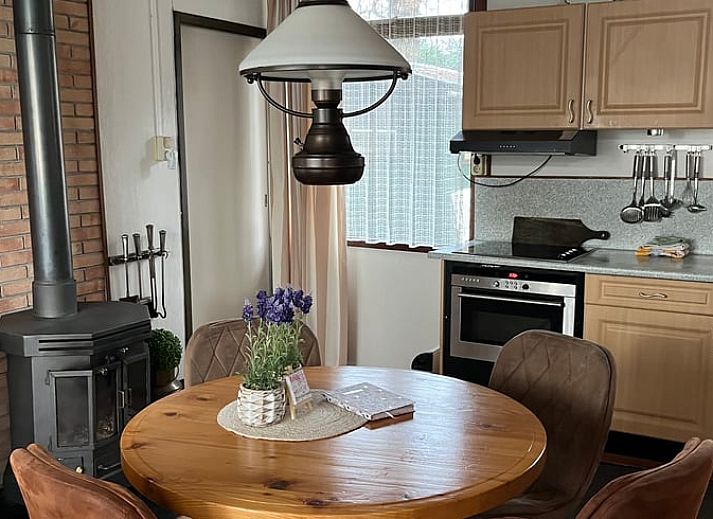 Rustiek Vakantiehuisje in Haaksbergen omringd door bomen in het groene Twente, Overijssel.