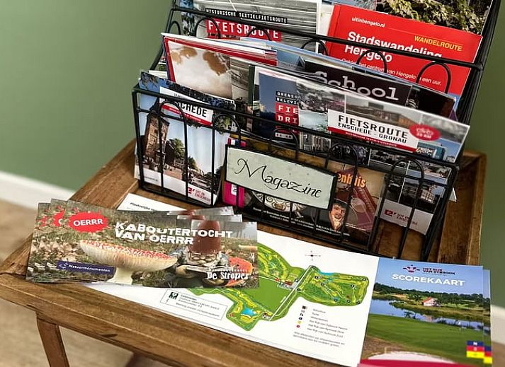 Bright interior with large windows in the cottage in Enschede, Twente.