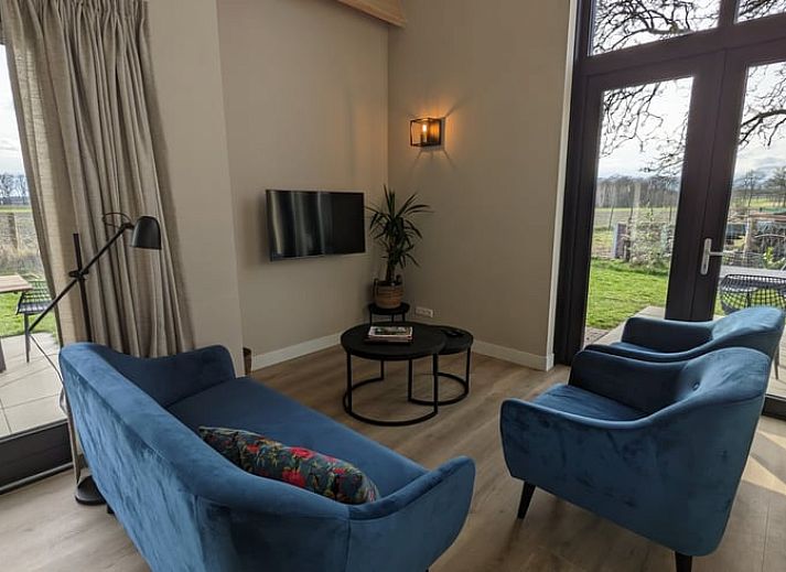 Terrace of Cottage in Markelo, Hof van Twente with panoramic views of the countryside.