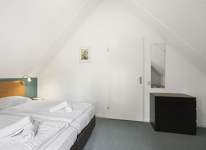 Draufsicht auf die Schlafzimmer im Landgoed De Elsgraven Bungalow 6B in Enter, Twente.