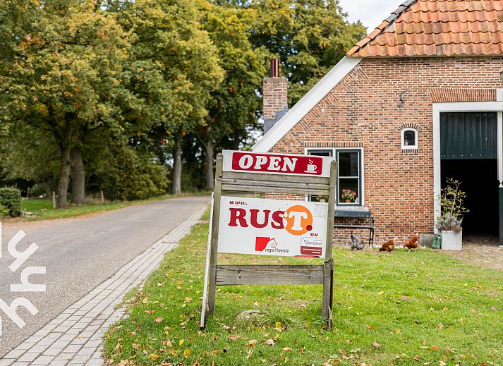 Impressive deer antlers in vacation home OV659, Enter, Twente for a unique atmosphere.