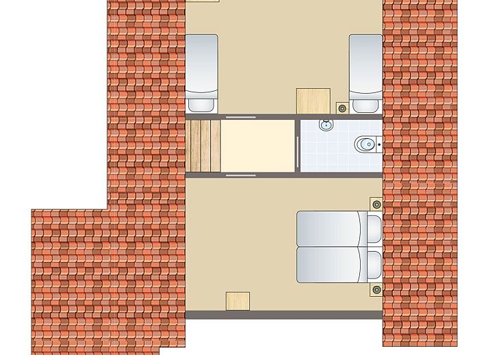 Verblijf 523157 - Bungalow Twente - Landgoed De Elsgraven | 4-6-persoons bungalow | 4-6C1