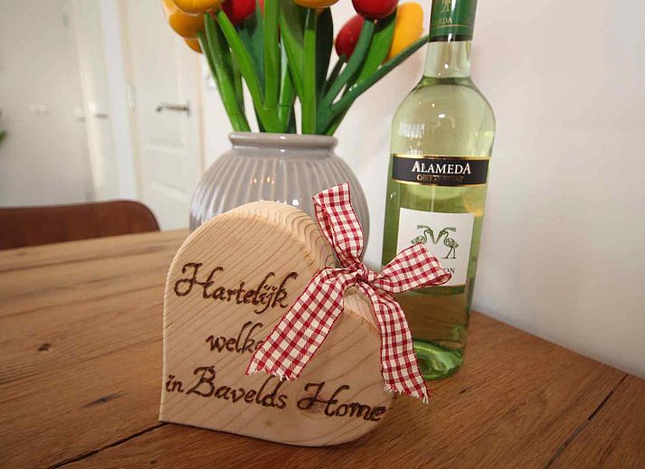 Abends beleuchteter Garten des Ferienhauses DG630 in Denekamp, Twente, Overijssel.