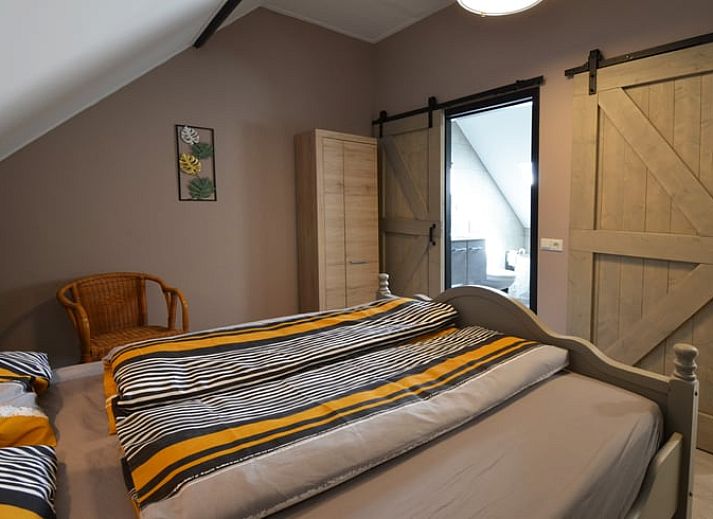 Comfortable bedroom in Holiday home in Denekamp, Twente, ideal for rest in Overijssel.