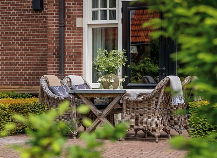 Stilvolle Kueche des Ferienhauses Huisje in Denekamp, ideal zum Kochen in Twente, Overijssel.
