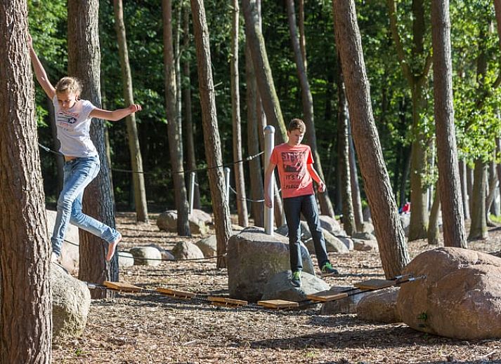 Cozy indoor area of Holiday Home in Losser, Twente, with a beautiful view of the green surroundings from the living room.