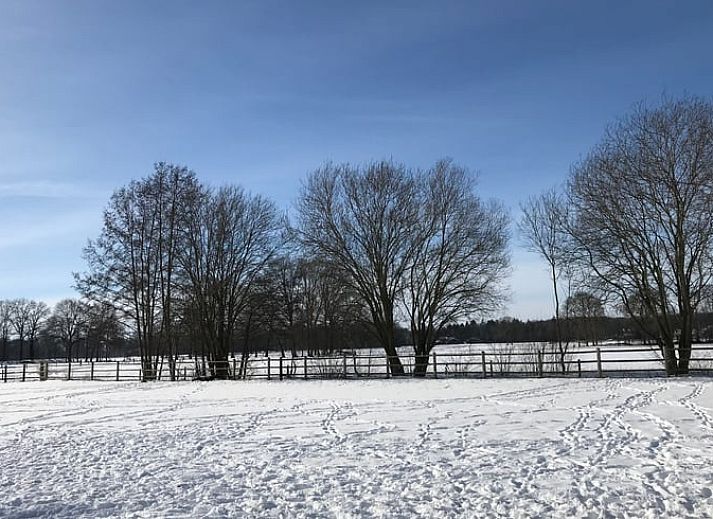 Ferienhaus in Losser, gemuetliche Sitzecke mit Ofen im Ferienhaus Overijssel.