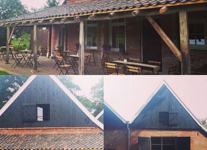 Veranda of Cottage in Losser, vacation home in Twente, Overijssel. Enjoy peace and nature on the terrace.
