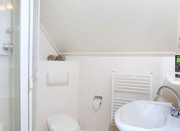 Wellness bathroom with sauna in Cottage in Deurningen, vacation home in Twente, Overijssel for ultimate relaxation.