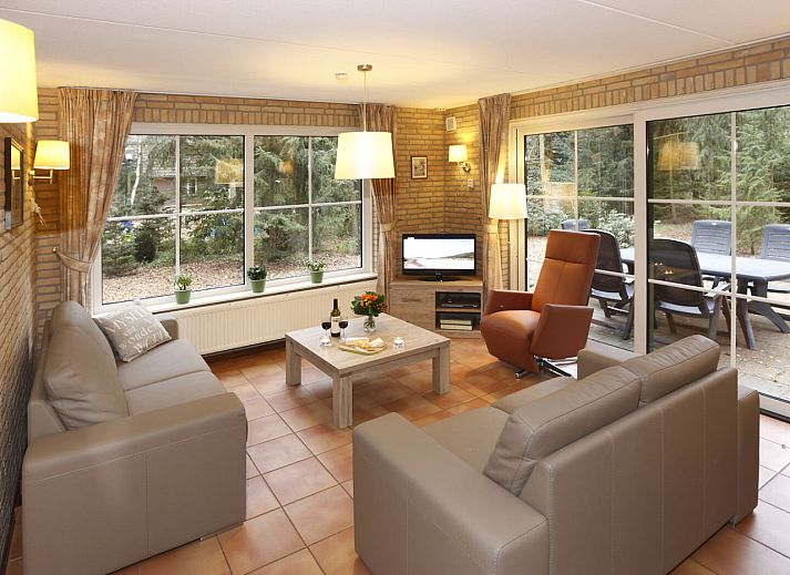 Boshuus Comfort Ferienhaus in Deurningen, Twente, umgeben von gruener Natur und Ruhe.