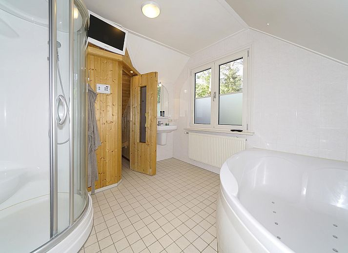 Komfortables Schlafzimmer im Ferienhaus Boshuus Zorg, Deurningen, Twente mit modernen Annehmlichkeiten.