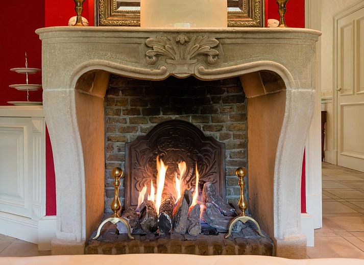 Aerial photo of Erve Het Klaashuis vacation home in Deurningen, Twente, Overijssel, surrounded by lush nature and green forests.