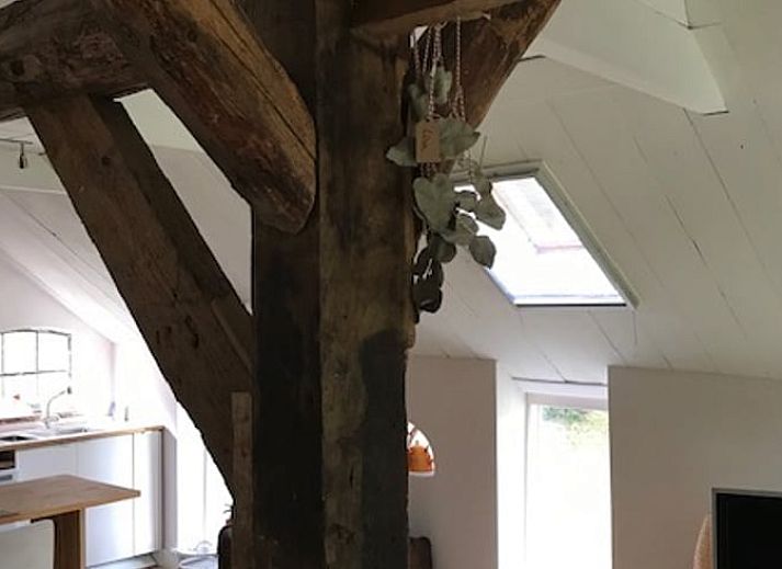 Gezellige binnenruimte van Vakantiehuisje in Hoge Hexel, Twente, met open keuken in Overijssel.