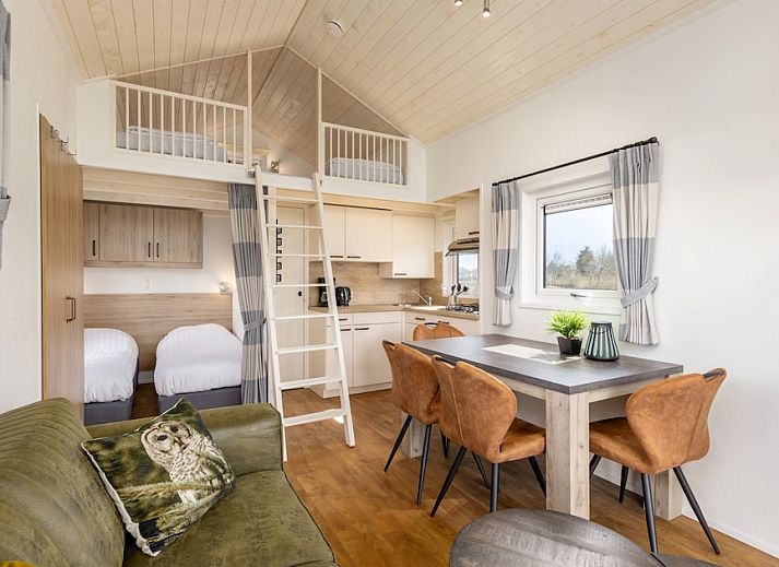 Twents Tiny House 4, vacation home in Hoge Hexel, Twente, with modern veranda and views of green surroundings.