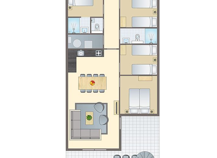 Verblijf 524285 - Bungalow Twente - Sallandse Heuvelrug | 8-persoons woning | 8C