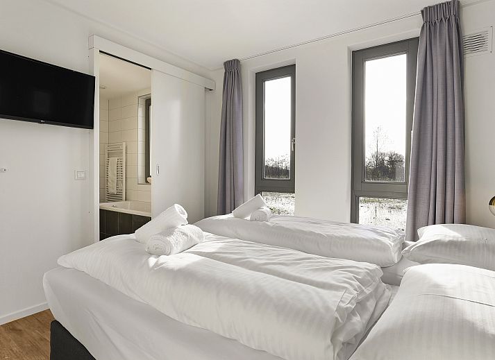 Cozy sitting area in Sallandse Heuvelrug bungalow, Hoge Hexel, Overijssel.