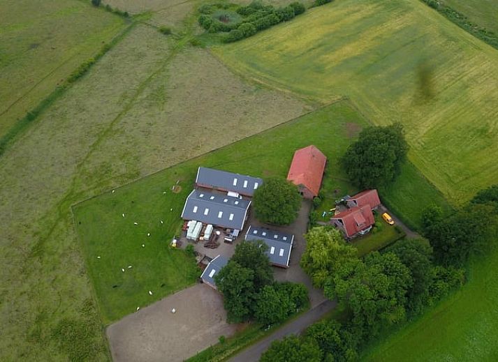 Spacious dining room and kitchen in Holiday cottage in Lattrop, perfect for families in Twente, Overijssel.