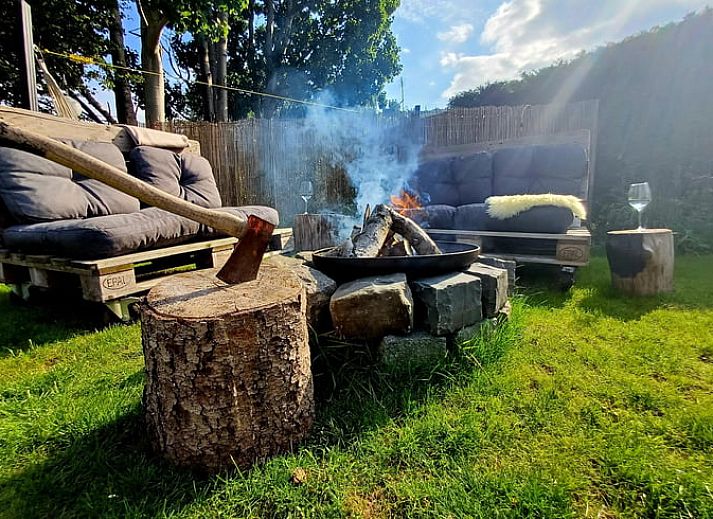 Comfortabele slaapkamer in Huisje in Vroomshoop, vakantiehuis in Twente, Overijssel.