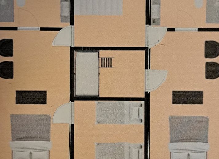 Moderne Kueche mit Herd in Ferienhaus in Glane, Twente, Overijssel.