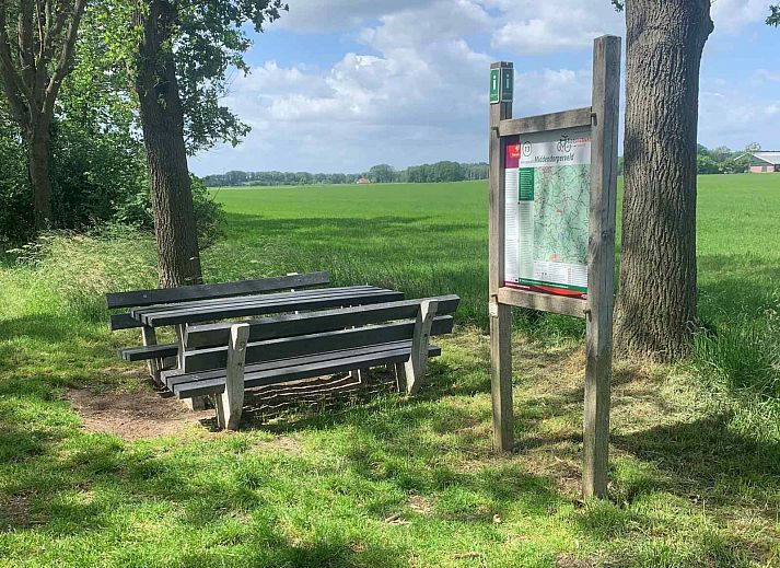 Wunderschoene Natur umgibt das Ferienhaus OV436 in Hengevelde, Twente, ideal fuer Wanderungen.