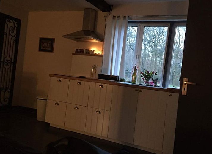 Rustieke vakantiewoning in Boekelo, Enschede met rode dakpannen, ideaal gelegen tussen weelderige bomen in het hart van Twente.
