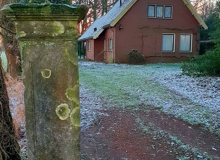 Ferienhaus in Lattrop-Breklenkamp, umgeben von ueppigem Gruen in Twente, Overijssel.
