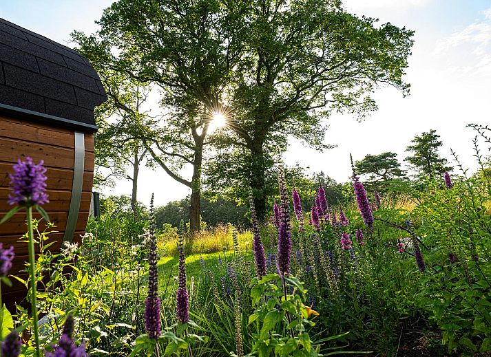 Stijlvolle keuken en eetruimte in Vakantievilla Amalia 2 Deluxe, Lattrop-Breklenkamp, Twente, voor een comfortabel verblijf.