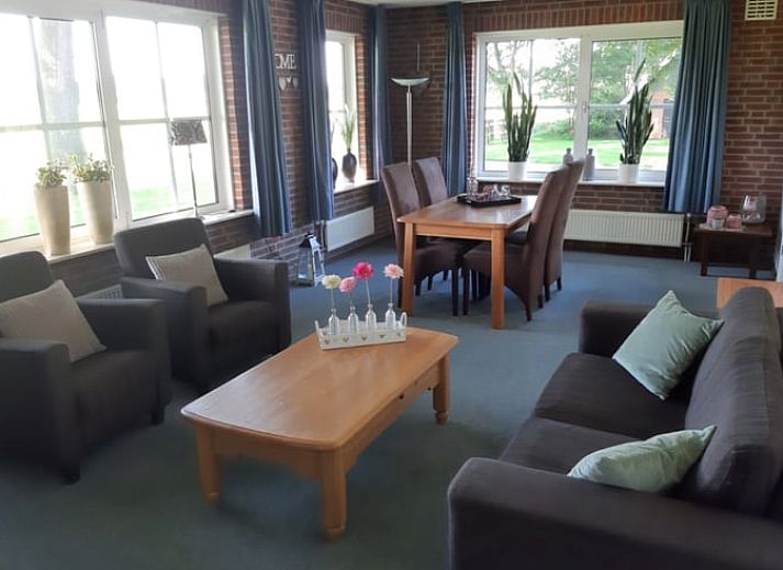 Cozy terrace at Holiday home in Lattrop Breklenkamp, ideal for outdoor dining in Twente, Overijssel.