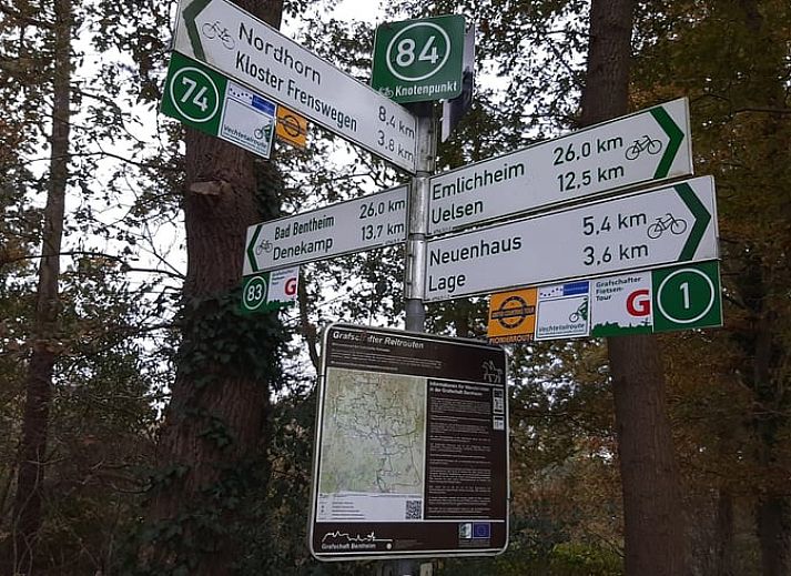 Stylish dining room in Holiday home in Lattrop Breklenkamp overlooking the greenery in Twente, Overijssel.