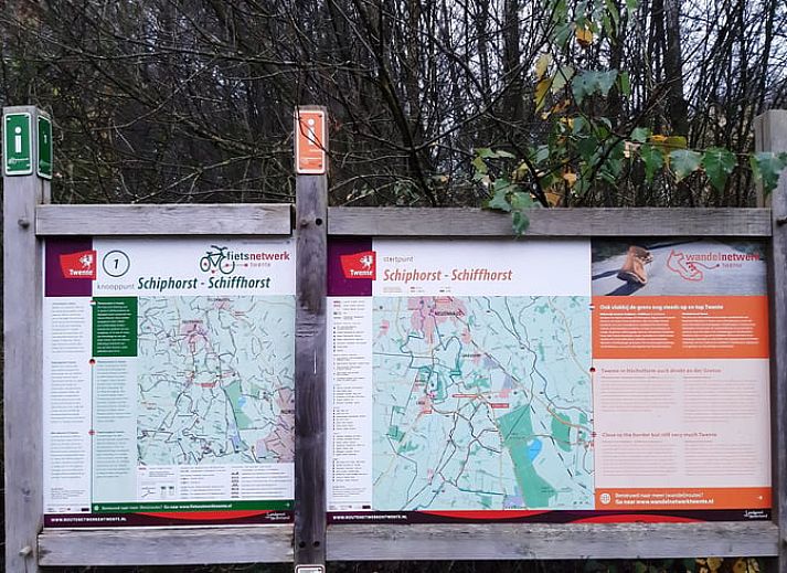 Stylish dining room in Holiday home in Lattrop Breklenkamp overlooking the greenery in Twente, Overijssel.
